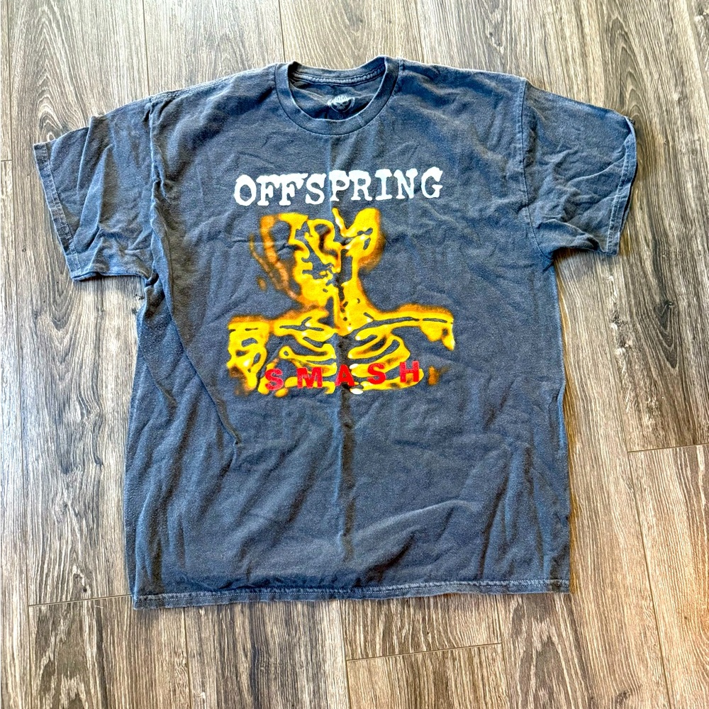 Offspring Graphic Tee - Charcoal and Yellow